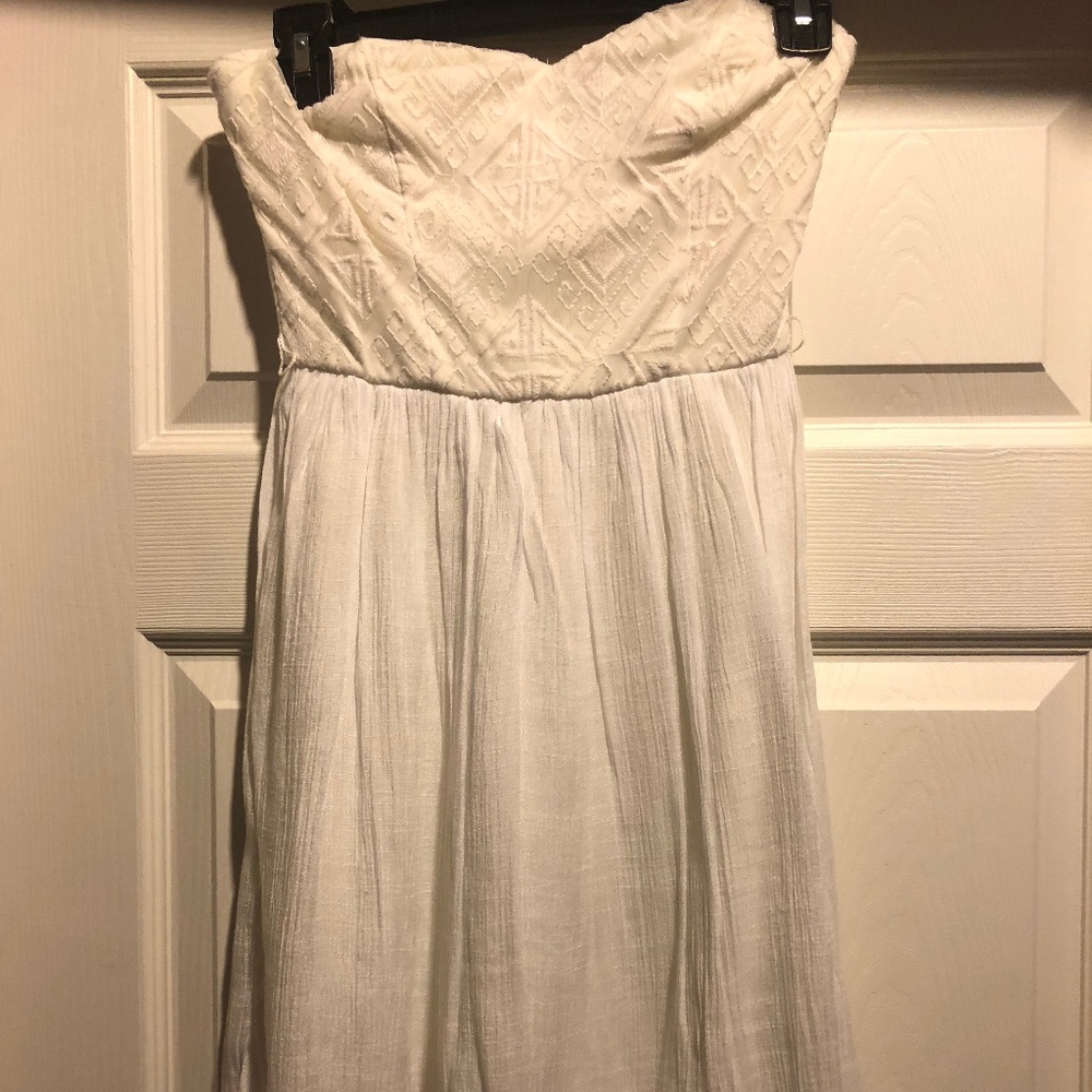 White Strapless Dress